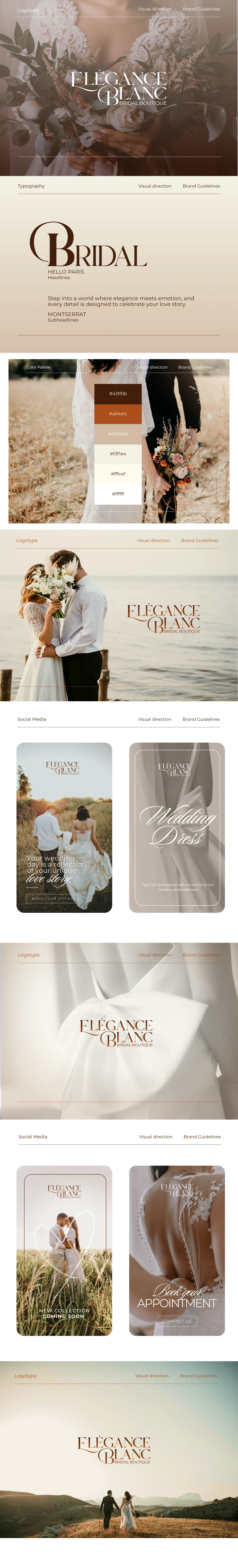 Elegance Blanc branding design